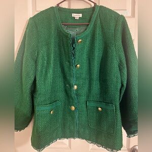 🧣Joan Rivers Green Women's Jacket